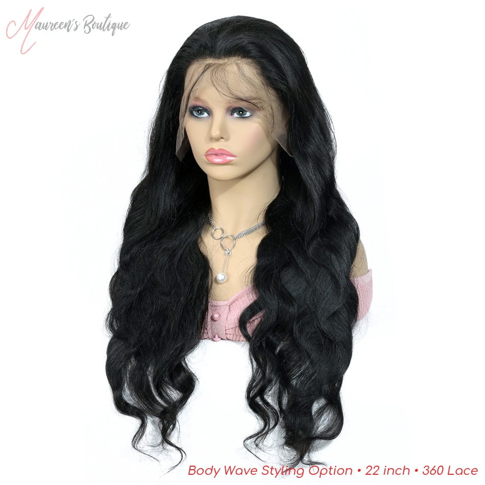 Body Wave wig styling example 4