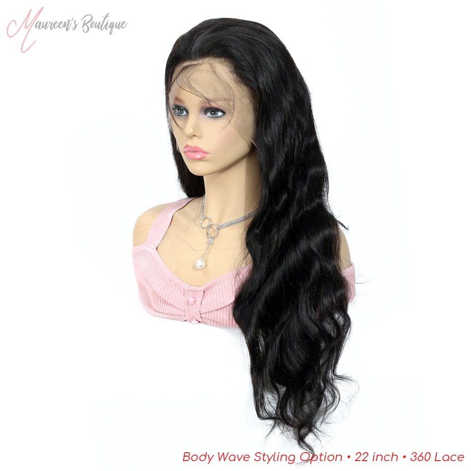 Body Wave wig styling example 5