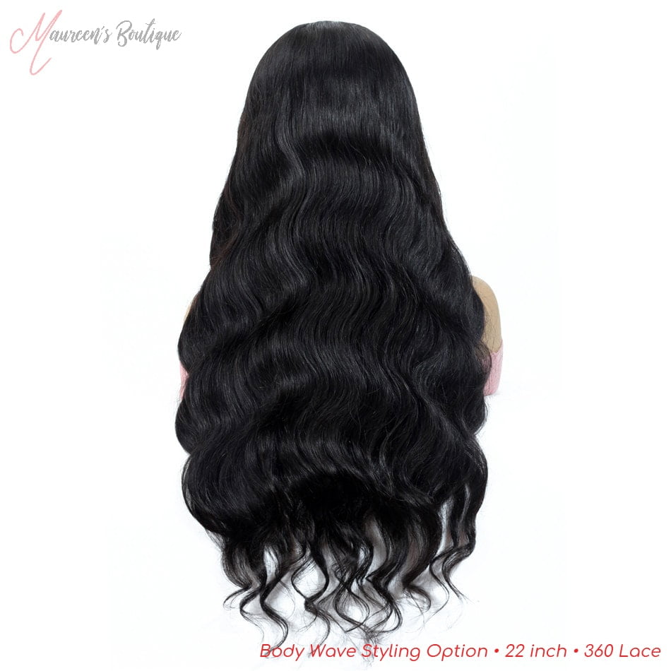 Body Wave wig styling example 6