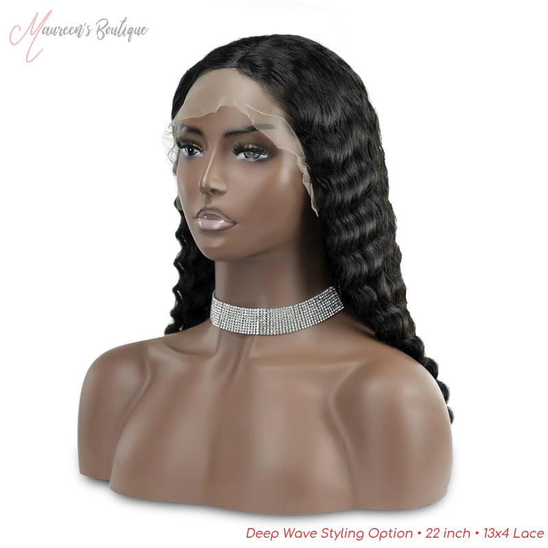 Deep wave wig styling example 1