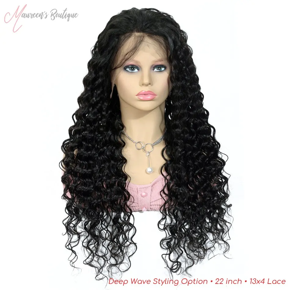 Deep wave wig styling example 4