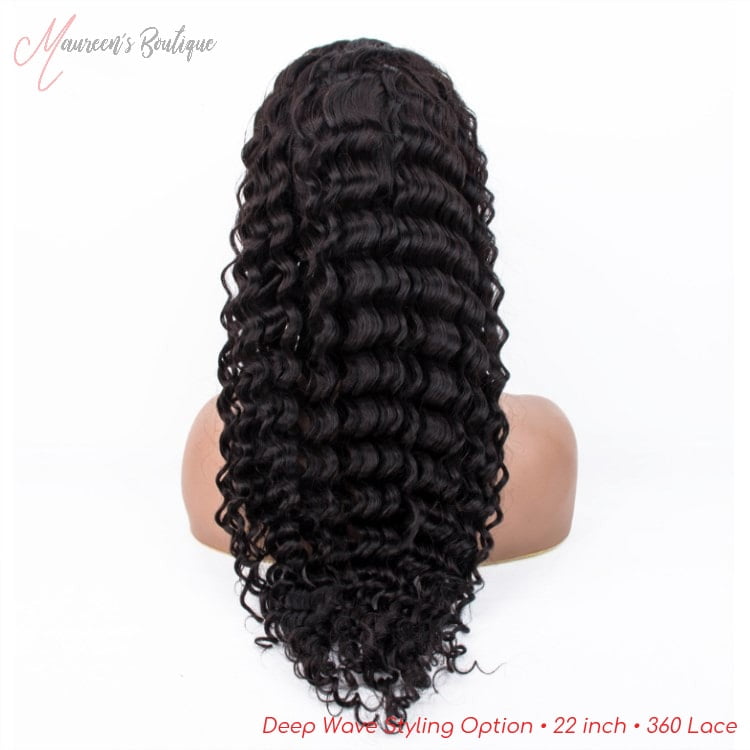 Deep wave wig styling example 6