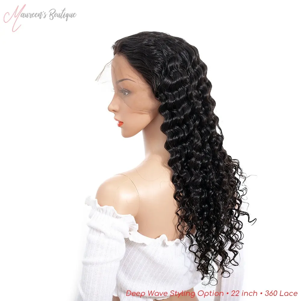 Deep wave wig styling example 8