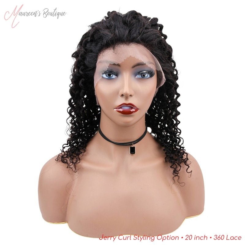 Jerry Curl wig styling example 6