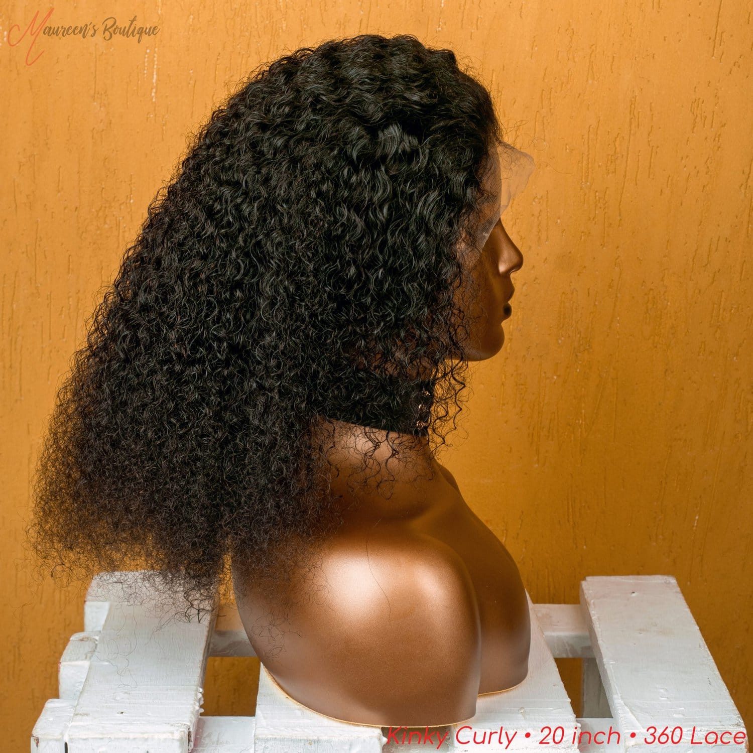 Kinky Curly 360 human hair wig 20 inch maureens.com 2