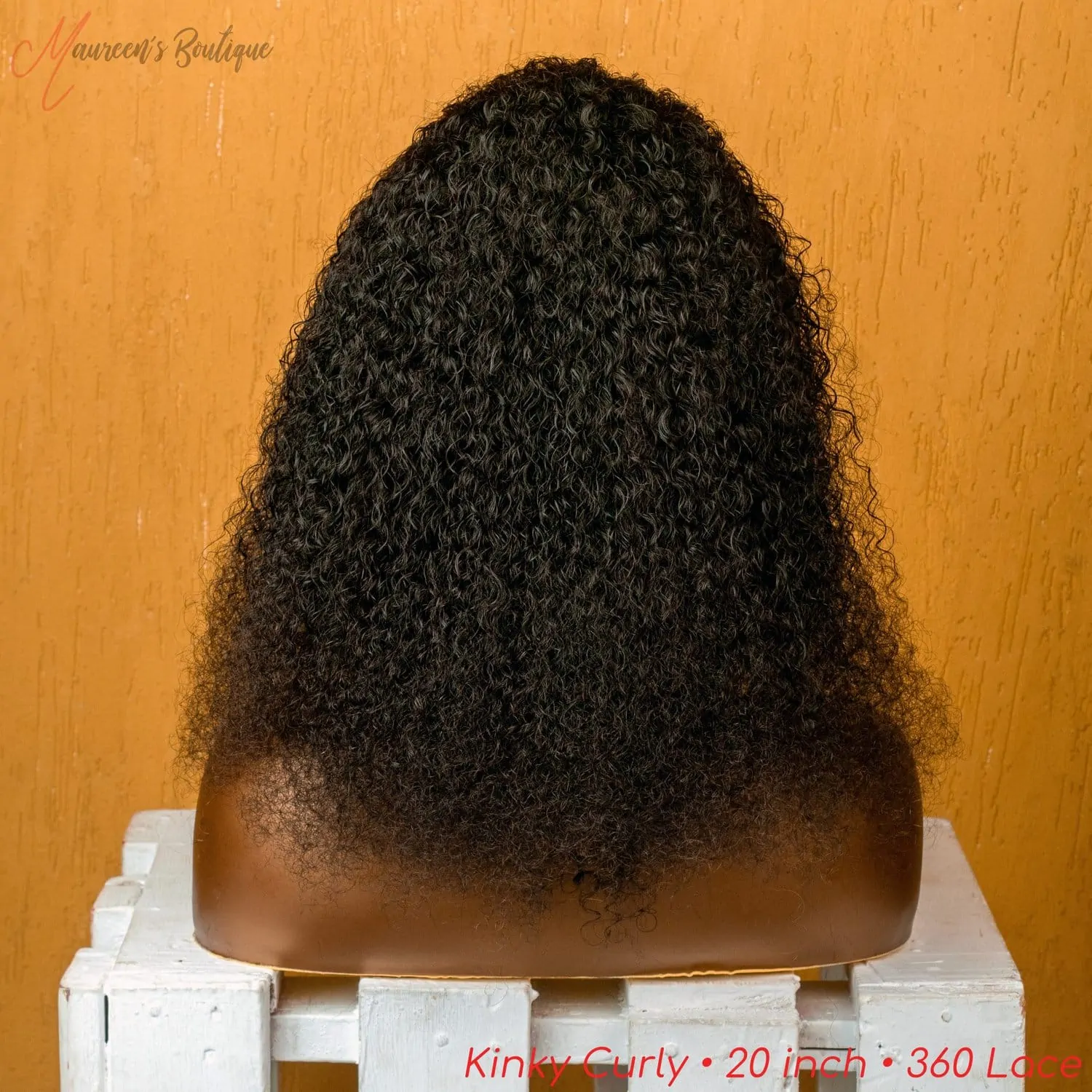 Kinky Curly 360 human hair wig 20 inch maureens.com 3