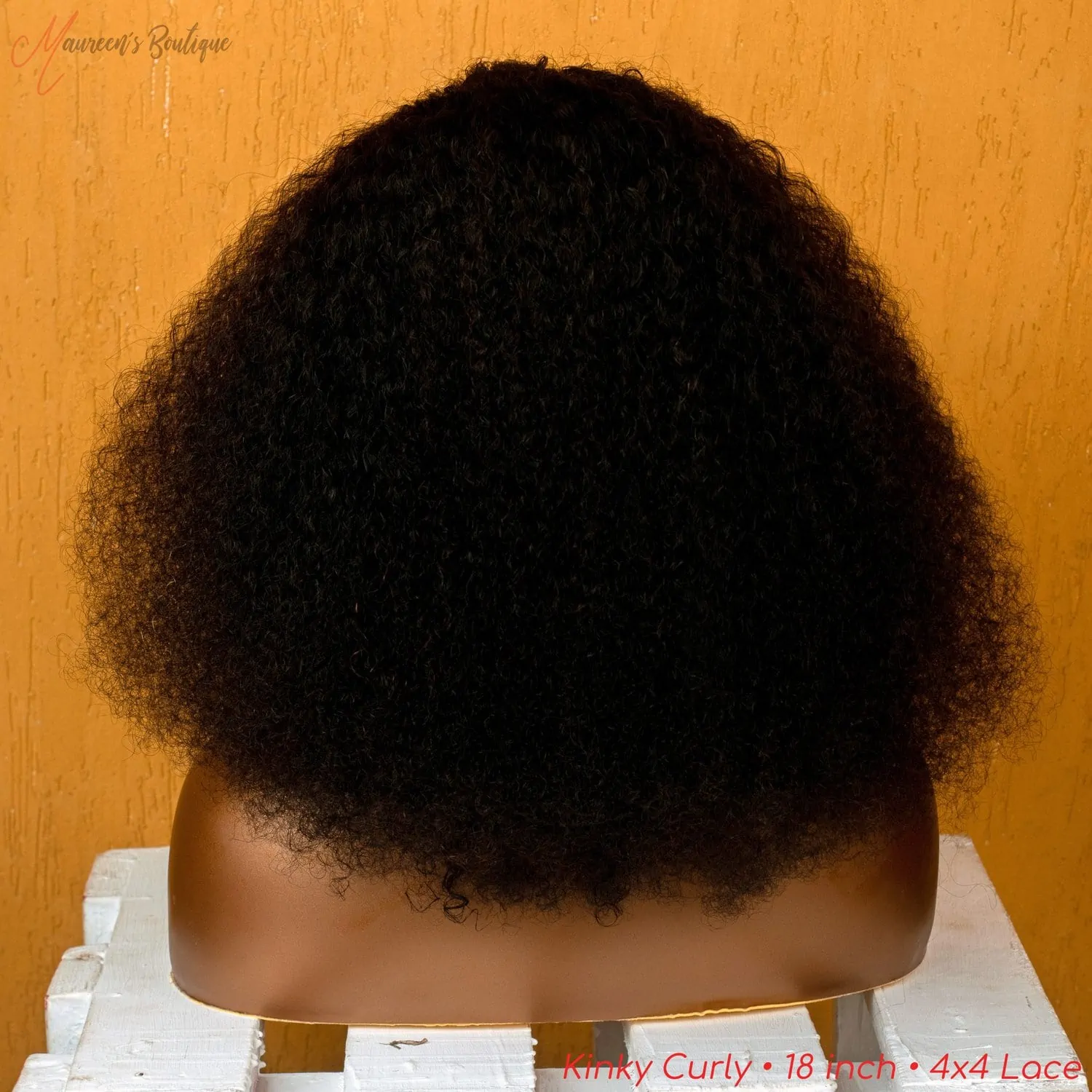 Kinky Curly 4x4 human hair wig 18 inch maureens.com 3