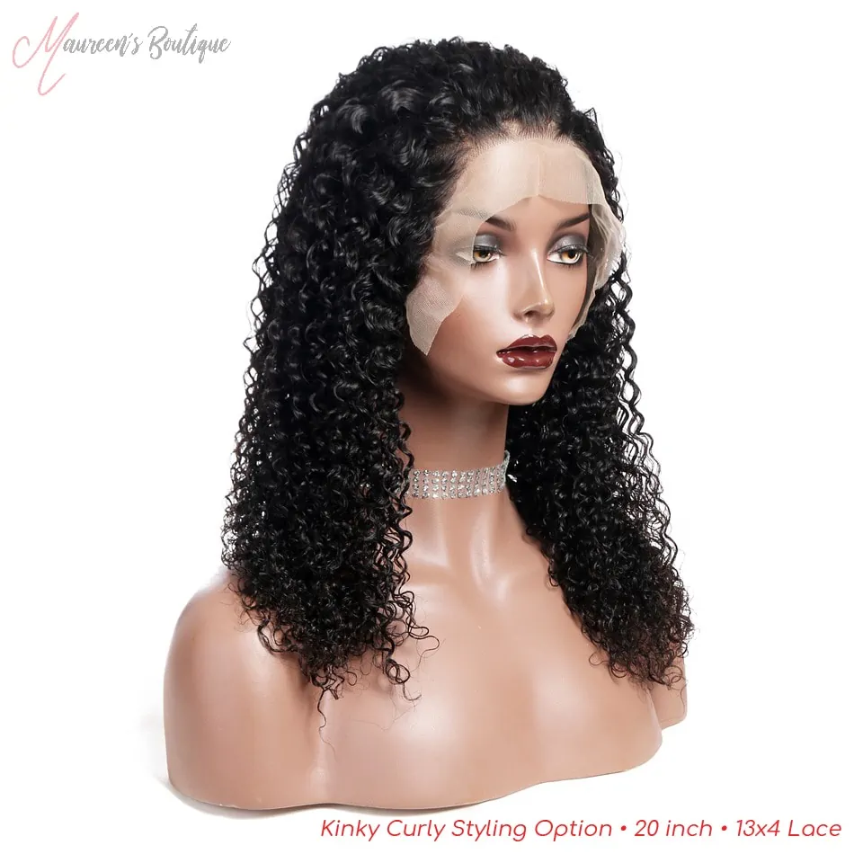 Kinky Curly wig styling example 1