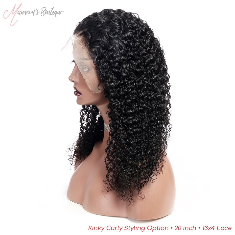 Kinky Curly wig styling example 2