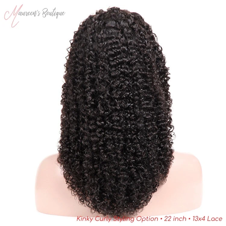 Kinky Curly wig styling example 9