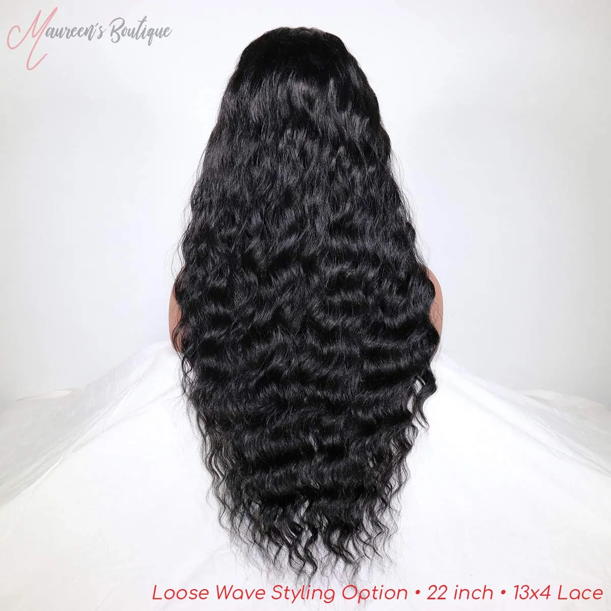 Loose wave wig styling example 2