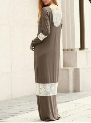 M0169 brownwhite1 Bohemian Dresses maureens.com boutique