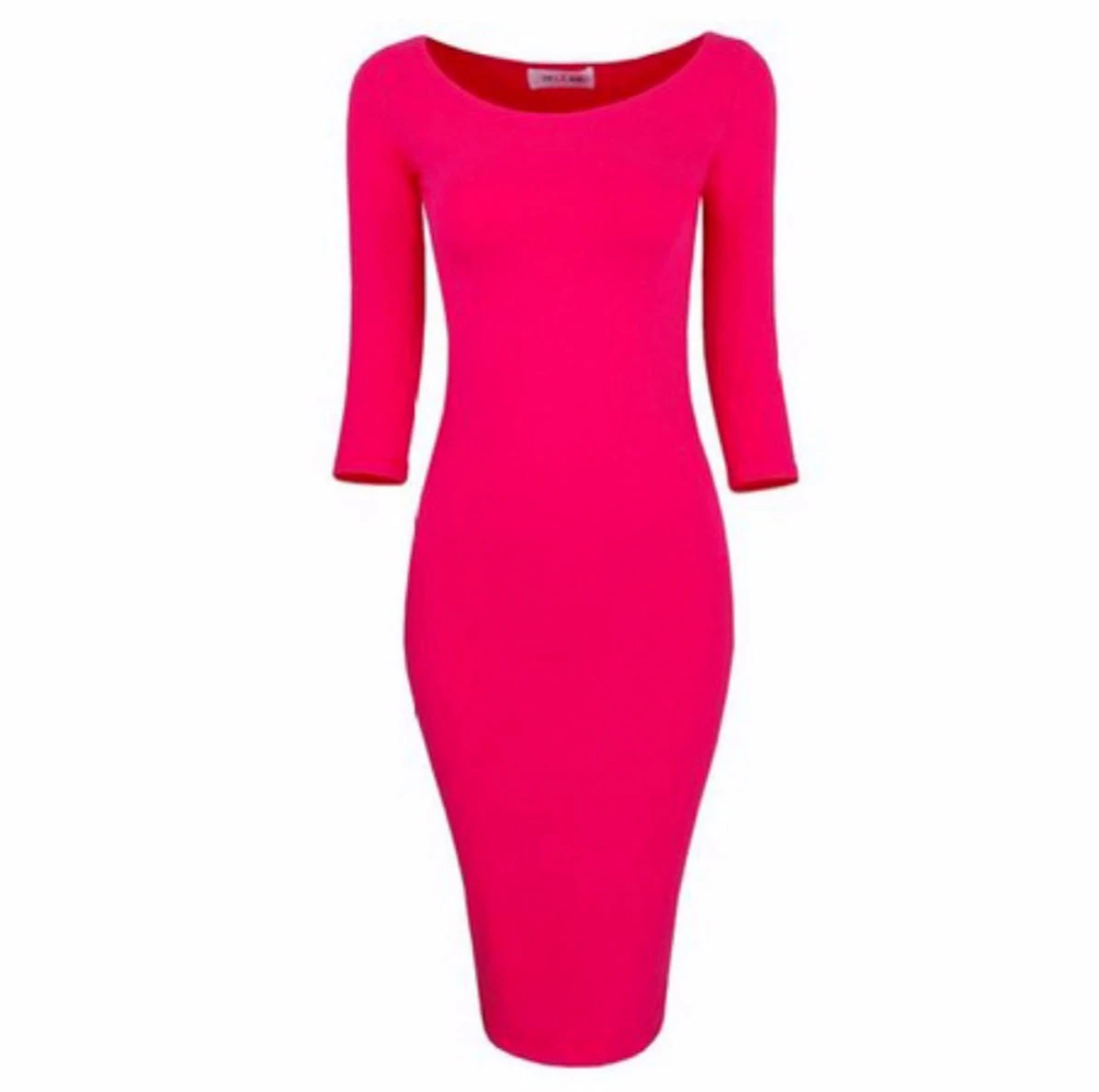 M0172 pink1 Midi Medium Dresses maureens.com boutique