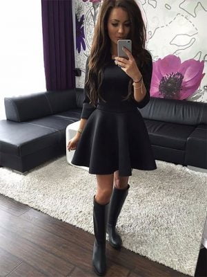 M0200 black1 Mini Dresses maureens.com boutique