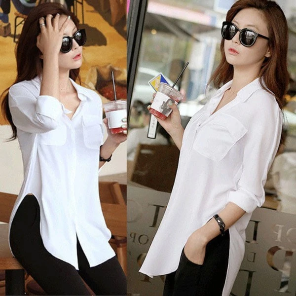 M0224 white1 Long Sleeve Tops Shirts maureens.com boutique
