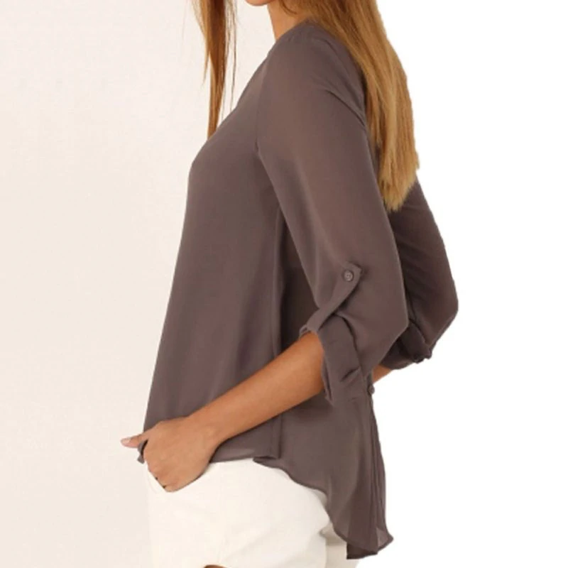 M0225 gray3 Blouses Tops Shirts maureens.com boutique
