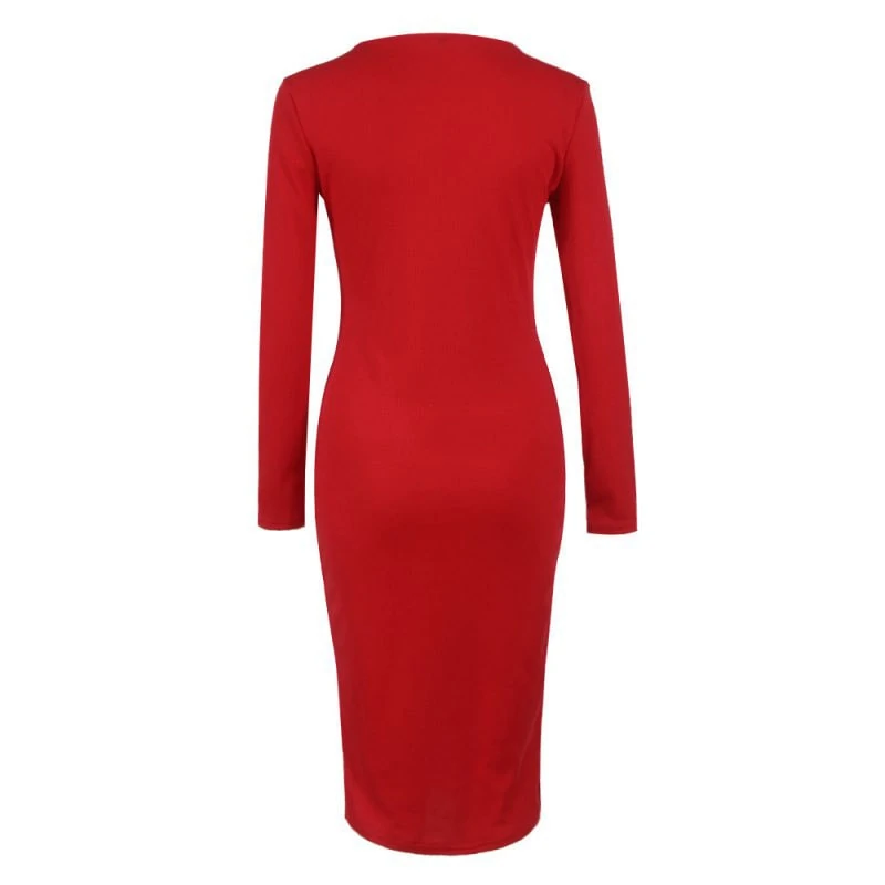 M0253 red6 Office Evening Dresses maureens.com boutique