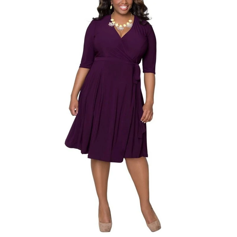M0281 purple1 Short Sleeve Dresses maureens.com boutique