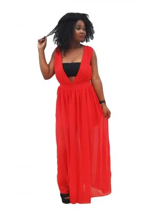 M0285 red1 Maxi Dresses maureens.com boutique