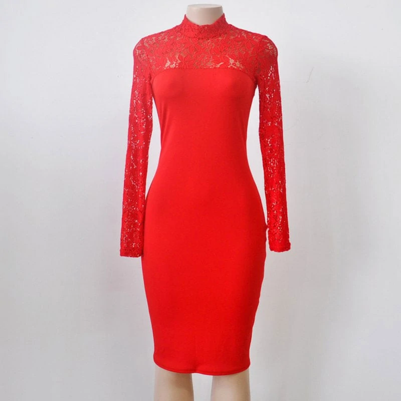 M0295 red4 Midi Medium Dresses maureens.com boutique