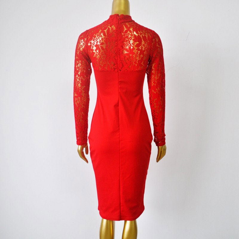 M0295 red7 Midi Medium Dresses maureens.com boutique