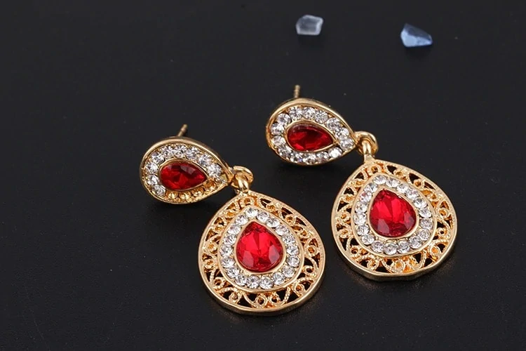 M0304 red3 Jewelry Accessories Jewelry Sets maureens.com boutique