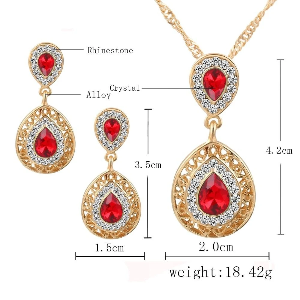 M0304 red5 Jewelry Accessories Jewelry Sets maureens.com boutique