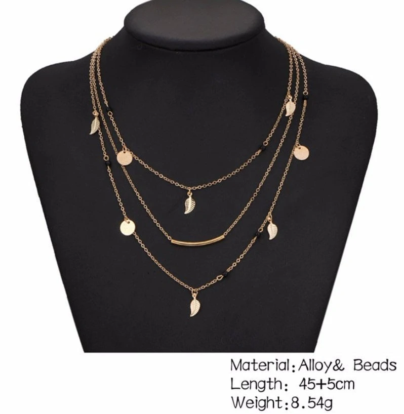 M0315 gold 5sty9 Jewelry Accessories Necklaces Chokers maureens.com boutique