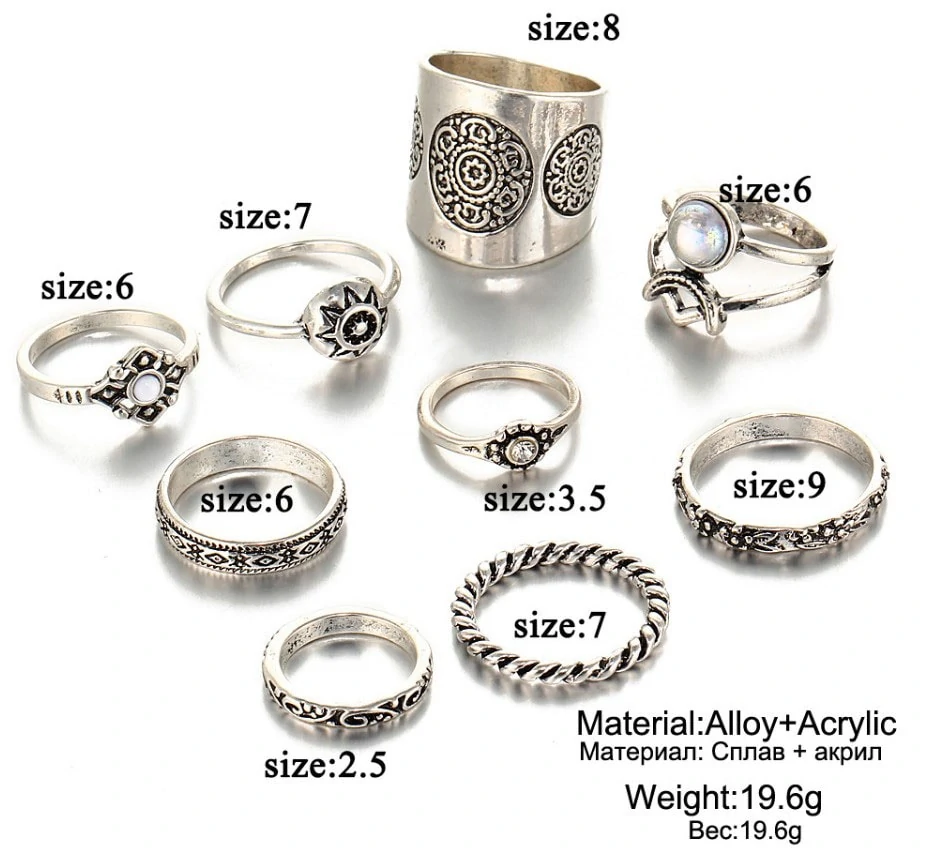 M0343 silver4 Jewelry Sets Rings maureens.com boutique