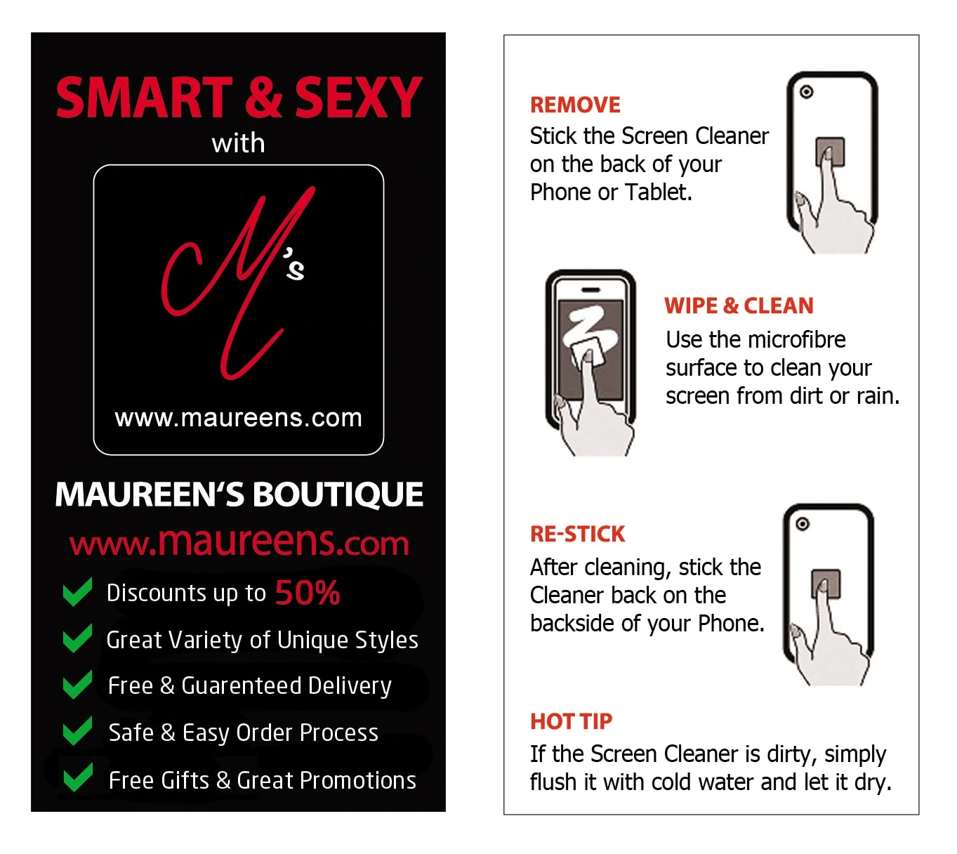 Screen Cleaner (black) maureens.com